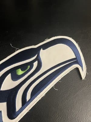 Seattle Seahawks 15" x 5.5" Iron /Sew On Embroidered Football Logo NFL Jacket - Thumbnail 4