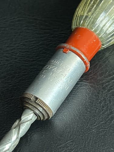 VTG Stanley Yankee Handyman No. 233H Push Drill Spiral Screwdriver 3 Bits USA - Thumbnail 6