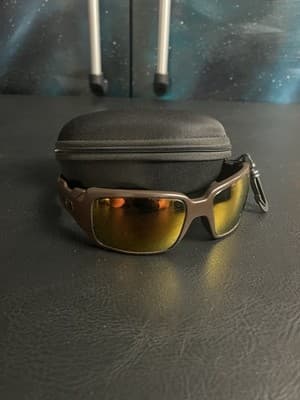 Oakley Oil Drum Brown Smoke Bronze Polarized Sunglasses USA with Case NO LENS - Image 1