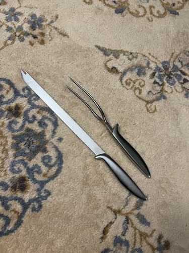 Gerber Legendary Blades 2 pc Carving Set Snickersnee Knife + Ron Fork Carver - Thumbnail 6