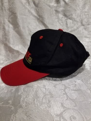 Vintage Karate USA Men's Red Black Adjustable Baseball Snapback Hat 90s Fighting - Thumbnail 3