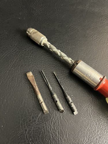 VTG Stanley Yankee Handyman No. 233H Push Drill Spiral Screwdriver 3 Bits USA - Thumbnail 2