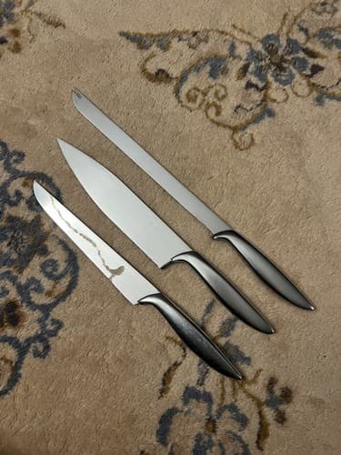3 Vintage Gerber Legendary Kitchen Knives French Snick Snickersnee Set Chef - Image 1