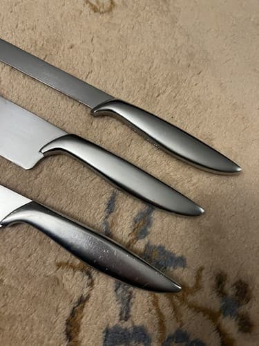 3 Vintage Gerber Legendary Kitchen Knives French Snick Snickersnee Set Chef - Thumbnail 4