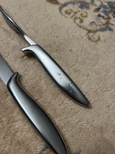 Gerber Legendary Blades 2 pc Carving Set Snickersnee Knife + Ron Fork Carver - Thumbnail 5
