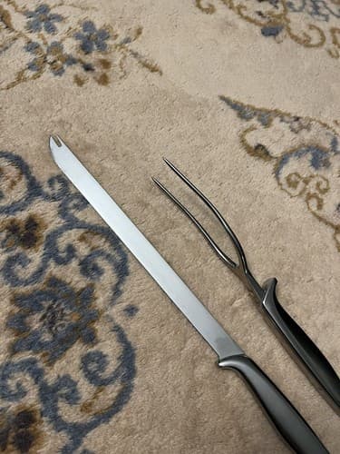 Gerber Legendary Blades 2 pc Carving Set Snickersnee Knife + Ron Fork Carver - Thumbnail 8