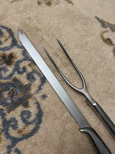 Gerber Legendary Blades 2 pc Carving Set Snickersnee Knife + Ron Fork Carver - Thumbnail 3