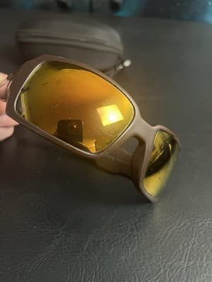Oakley Oil Drum Brown Smoke Bronze Polarized Sunglasses USA with Case NO LENS - Thumbnail 17