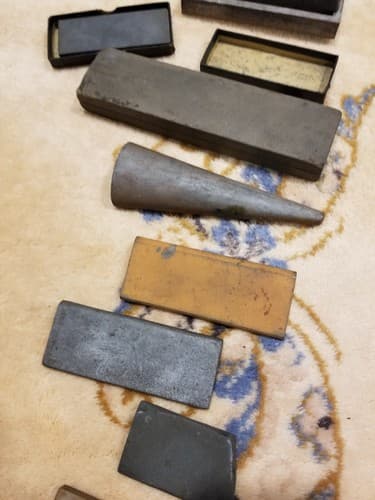Lot Of 10 Vintage Whetstones Sharpening Stone Wet Honing Knife Razor Blade - Thumbnail 8