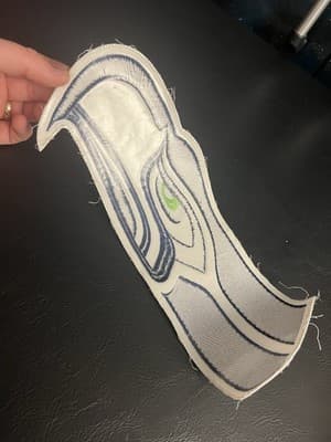 Seattle Seahawks 15" x 5.5" Iron /Sew On Embroidered Football Logo NFL Jacket - Thumbnail 5