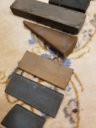 Lot Of 10 Vintage Whetstones Sharpening Stone Wet Honing Knife Razor Blade - Thumbnail 4