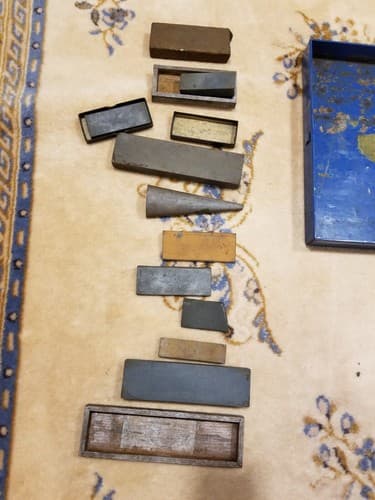 Lot Of 10 Vintage Whetstones Sharpening Stone Wet Honing Knife Razor Blade - Thumbnail 6