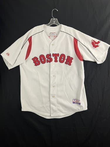 Majestic Jersey Boston Red Sox Curt Schilling 2XL Stitched MLB Baseball Shirt - Image 1