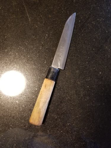 VTG Japanese Chef's Kitchen Knife YANAGIBA Kikuhide Sakai vintage Antique - Image 1
