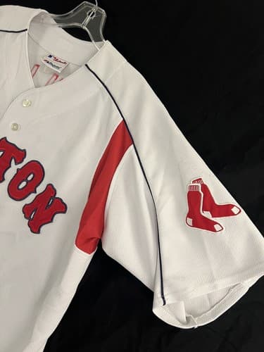 Majestic Jersey Boston Red Sox Curt Schilling 2XL Stitched MLB Baseball Shirt - Thumbnail 2