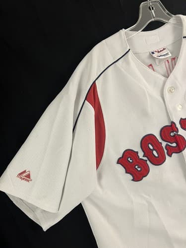 Majestic Jersey Boston Red Sox Curt Schilling 2XL Stitched MLB Baseball Shirt - Thumbnail 3