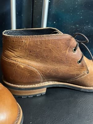 UGG Trumann Brown USA Leather Laced Up Casual Chukka Ankle Boots Mens 10 M Shoes - Thumbnail 11