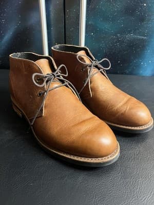 UGG Trumann Brown USA Leather Laced Up Casual Chukka Ankle Boots Mens 10 M Shoes - Thumbnail 12
