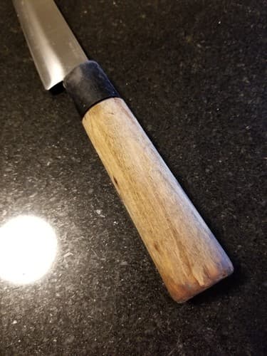 VTG Japanese Chef's Kitchen Knife YANAGIBA Kikuhide Sakai vintage Antique - Thumbnail 11