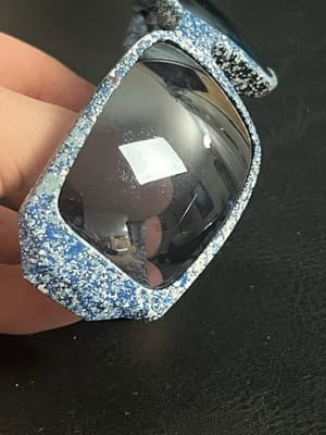 Oakley Oil Drum Custom Blue Paint Splatter Sunglasses USA with Case NO LENS - Thumbnail 11