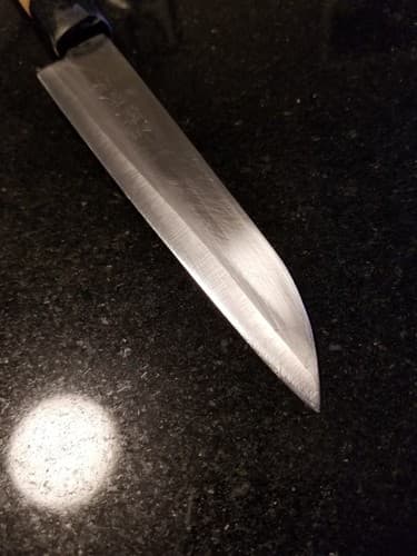 VTG Japanese Chef's Kitchen Knife YANAGIBA Kikuhide Sakai vintage Antique - Thumbnail 7