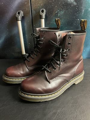 Dr. Martens 1460 W Cherry Red Smooth Leather Lace-Up Boots Women’s 10 EU 42 UK 8 - Thumbnail 6