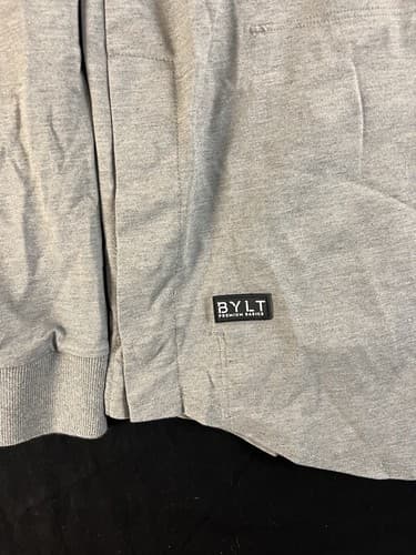 BYLT Elite + Fairway Pullover Jacket Golf Stretch Dropcut 1/4 Zip Snap Mens L - Thumbnail 4