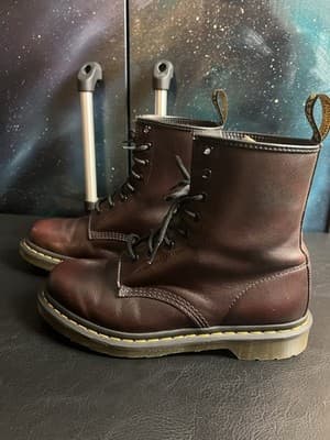 Dr. Martens 1460 W Cherry Red Smooth Leather Lace-Up Boots Women’s 10 EU 42 UK 8 - Thumbnail 8