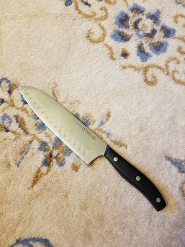 J.A. HENCKELS Hi Definition 7" Hollow Edge SANTOKU Knife 19478-180 - Image 1