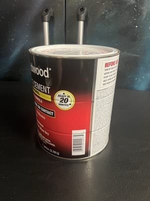 New DAP WELDWOOD High Strength Rubber The Original CONTACT Clear CEMENT 1 Gallon - Thumbnail 2