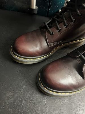Dr. Martens 1460 W Cherry Red Smooth Leather Lace-Up Boots Women’s 10 EU 42 UK 8 - Thumbnail 7