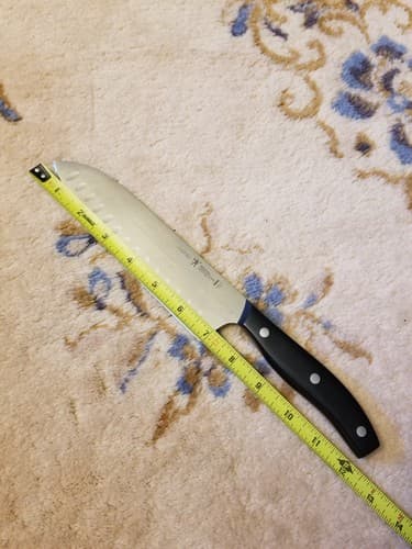 J.A. HENCKELS Hi Definition 7" Hollow Edge SANTOKU Knife 19478-180 - Thumbnail 10