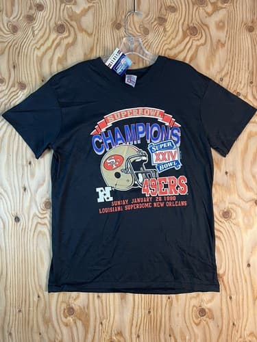 NWT Vintage NFL San Francisco 49ers Super Bowl Champions XXIV Shirt Mens XL Old - Image 1