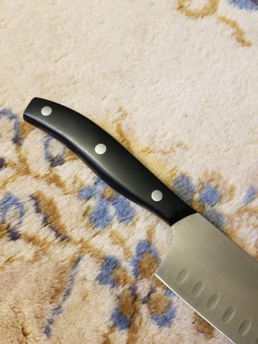 J.A. HENCKELS Hi Definition 7" Hollow Edge SANTOKU Knife 19478-180 - Thumbnail 9