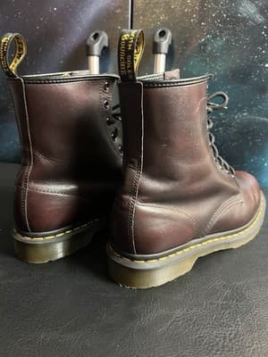 Dr. Martens 1460 W Cherry Red Smooth Leather Lace-Up Boots Women’s 10 EU 42 UK 8 - Thumbnail 10