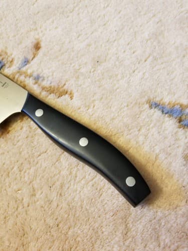 J.A. HENCKELS Hi Definition 7" Hollow Edge SANTOKU Knife 19478-180 - Thumbnail 2