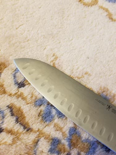 J.A. HENCKELS Hi Definition 7" Hollow Edge SANTOKU Knife 19478-180 - Thumbnail 5