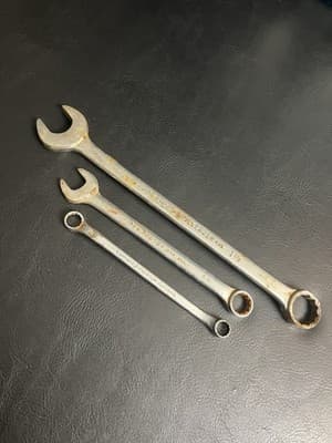 Lot Of 3 VTG Proto Challenger Tools 1-1/8" 3/4 SAE Combination Wrench 12 Pt USA - Image 1