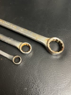 Lot Of 3 VTG Proto Challenger Tools 1-1/8" 3/4 SAE Combination Wrench 12 Pt USA - Thumbnail 2