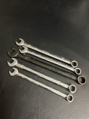 DeWALT 5 Pc Metric SAE Combination Wrench Set DWMT72166 Pro 12 13 5/8 1/2 7/16 - Thumbnail 4