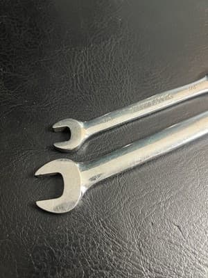 Lot Of 2 Power Torque Combination Wrench Metric 14mm 17 Polished Chrome Ratchet - Thumbnail 14