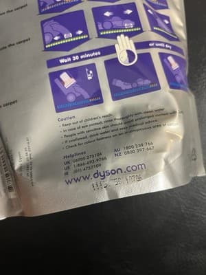DYSON ZORB Vacuum Carpet Maintenance Powder, 26.5oz Bag, Brand New/Sealed - Thumbnail 4