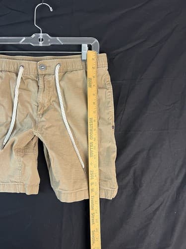 Men's Vuori Shorts Khaki Tan Ripstop Pockets Drawstring Outdoors Size M /L V370 - Thumbnail 10