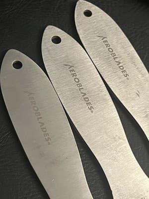 Lot Of 6 Aeroblades Throwing Knives Set 3CR13 Spear Point Steel AB1SL w/Sheath - Thumbnail 9