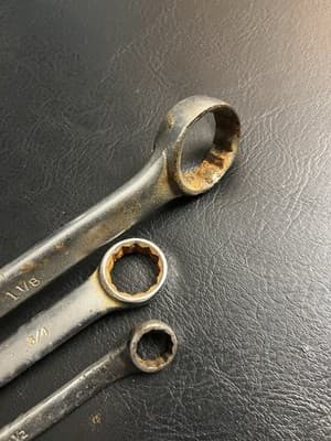 Lot Of 3 VTG Proto Challenger Tools 1-1/8" 3/4 SAE Combination Wrench 12 Pt USA - Thumbnail 7