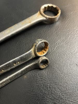 Lot Of 3 VTG Proto Challenger Tools 1-1/8" 3/4 SAE Combination Wrench 12 Pt USA - Thumbnail 6