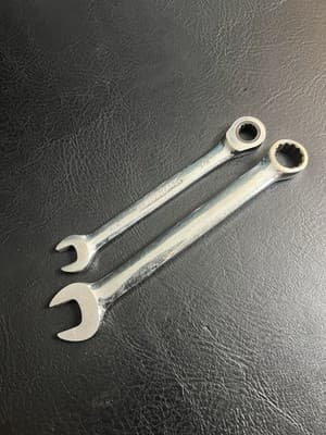 Lot Of 2 Power Torque Combination Wrench Metric 14mm 17 Polished Chrome Ratchet - Thumbnail 12