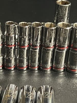 KOBALT #1151719 52-Piece Pro 90 Ratchet Mechanics Tool Socket Set SAE Metric - Thumbnail 5