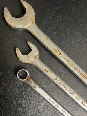 Lot Of 3 VTG Proto Challenger Tools 1-1/8" 3/4 SAE Combination Wrench 12 Pt USA - Thumbnail 5