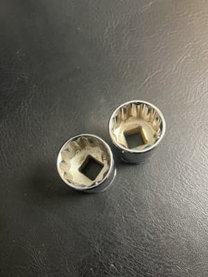 Lot Of 2 Sockets 1” Gearwrench Standard SAE Socket 1/2" Drive 12 Point 1" 80769 - Thumbnail 4